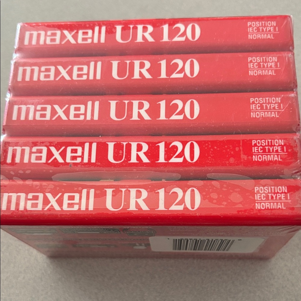 Maxell UR 120 Red Cassette Tapes